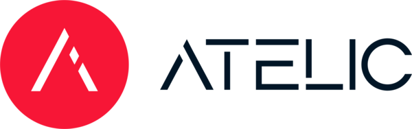 Atelic logo for light backgrounds